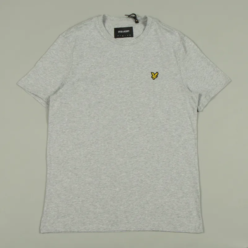 Lyle and Scott Plain T-Shirt - Light Grey Marl
